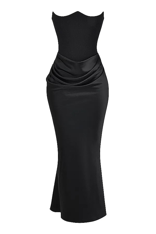 Elin® Maxi Klänning – Satin