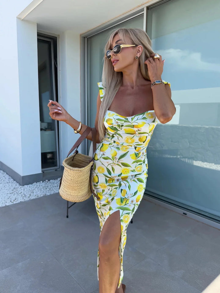 Elin® Sommarklänning – Citrondoftande & Figurformande