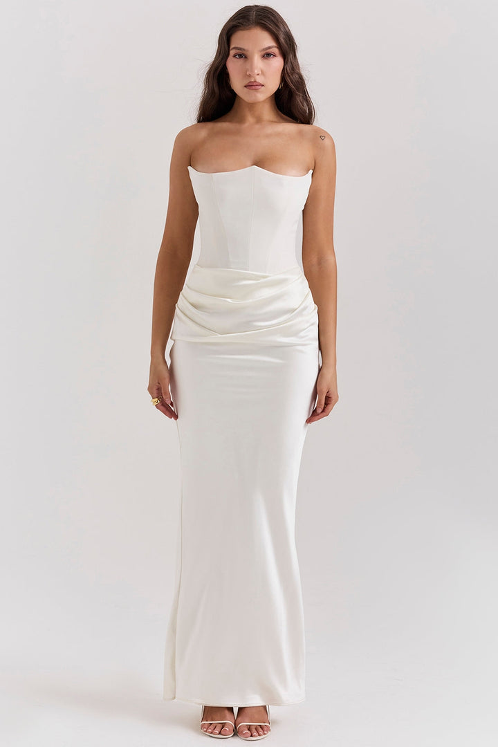 Elin® Maxi Klänning – Satin