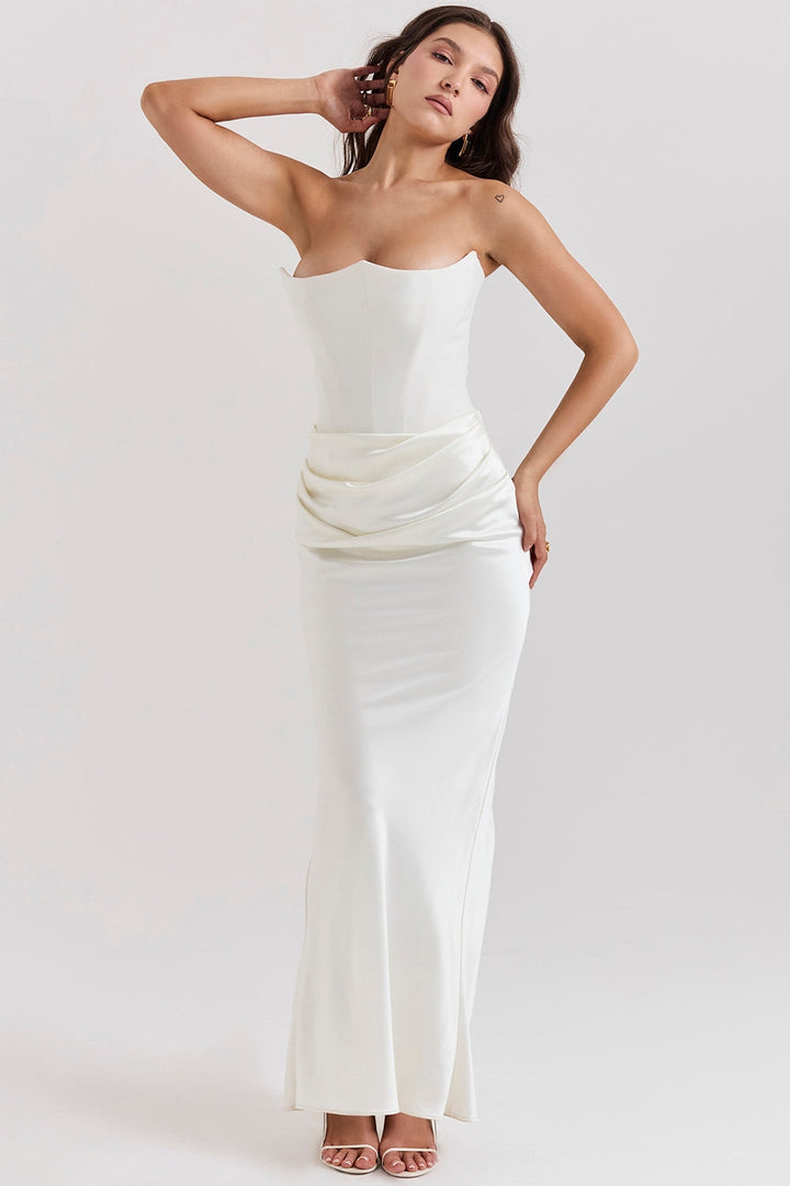 Elin® Maxi Klänning – Satin
