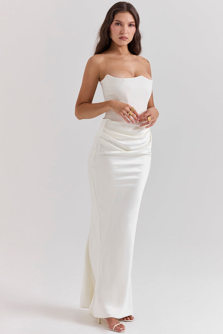 Elin® Maxi Klänning – Satin
