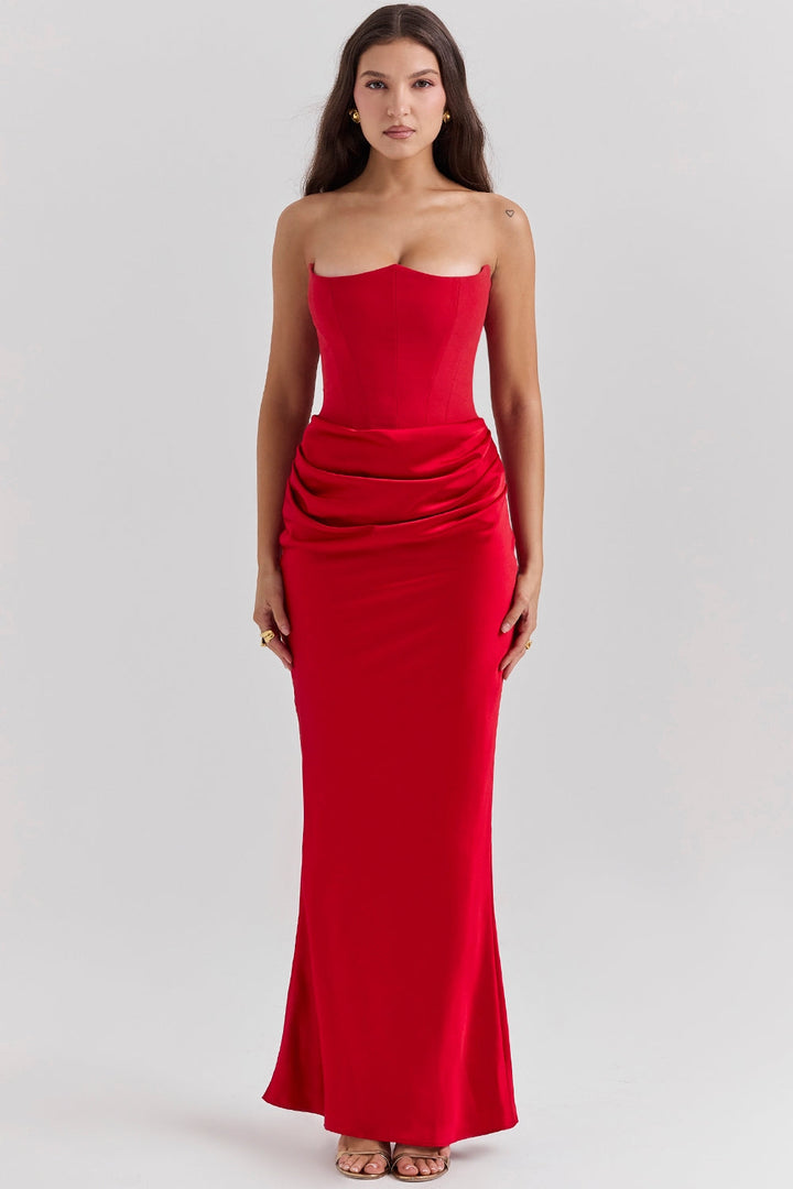 Elin® Maxi Klänning – Satin