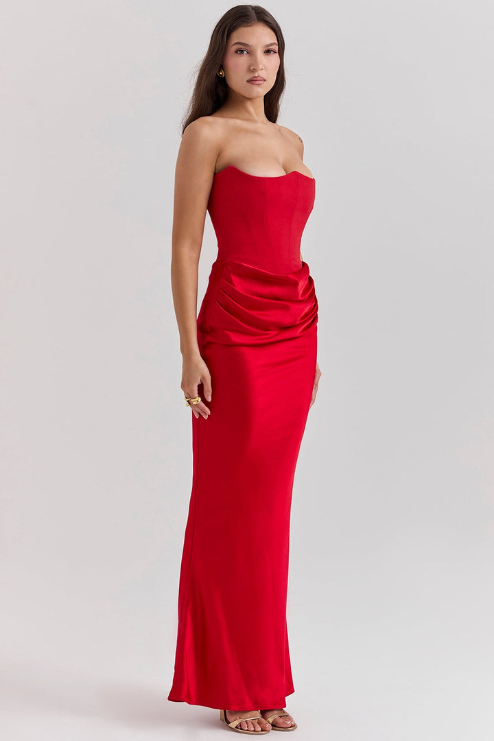 Elin® Maxi Klänning – Satin