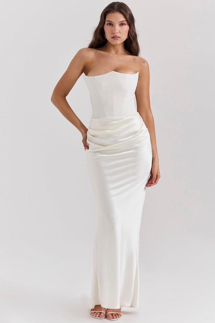 Elin® Maxi Klänning – Satin