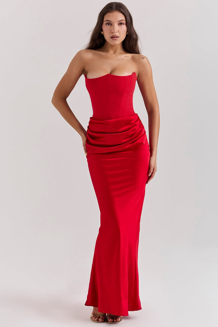 Elin® Maxi Klänning – Satin