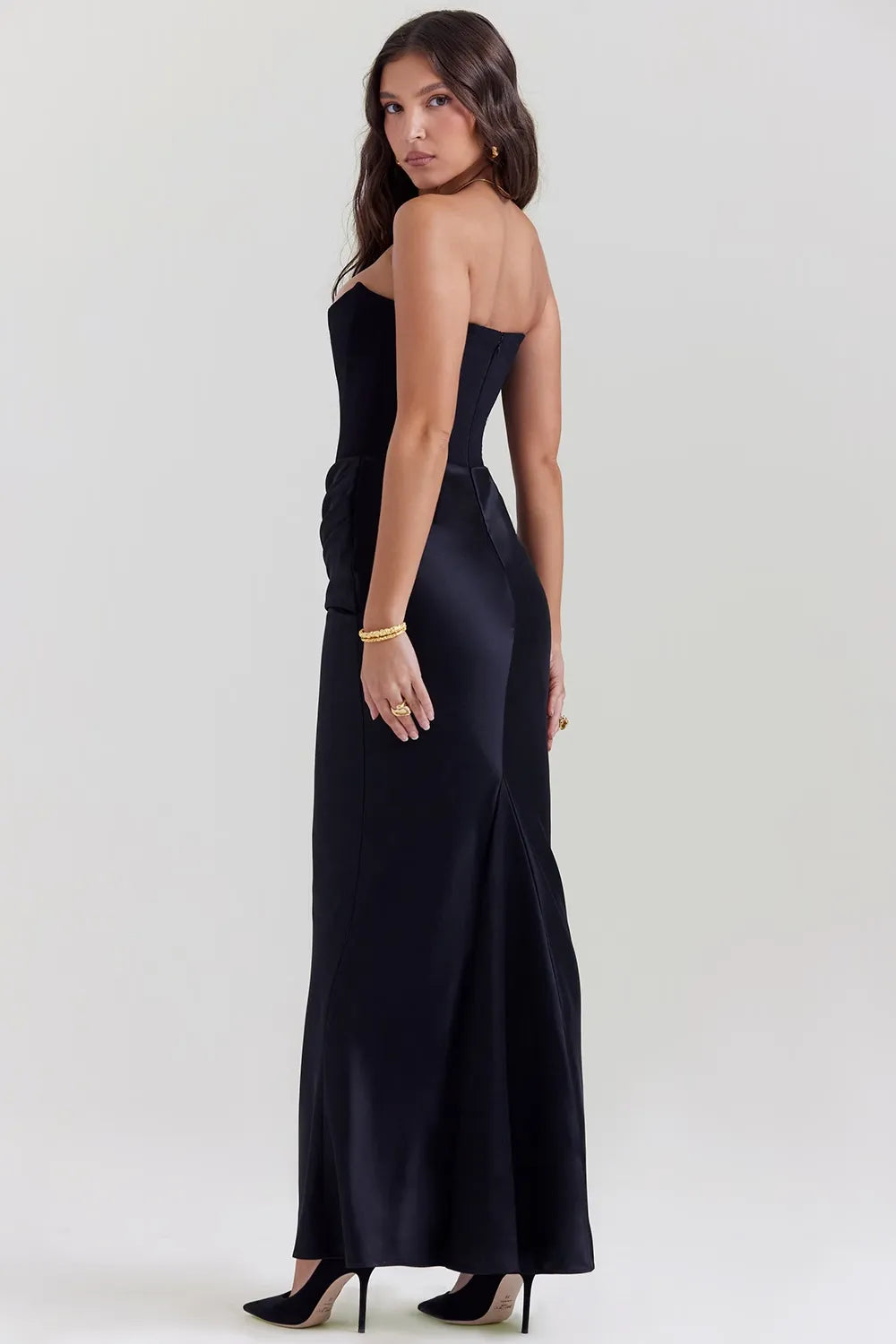 Elin® Maxi Klänning – Satin