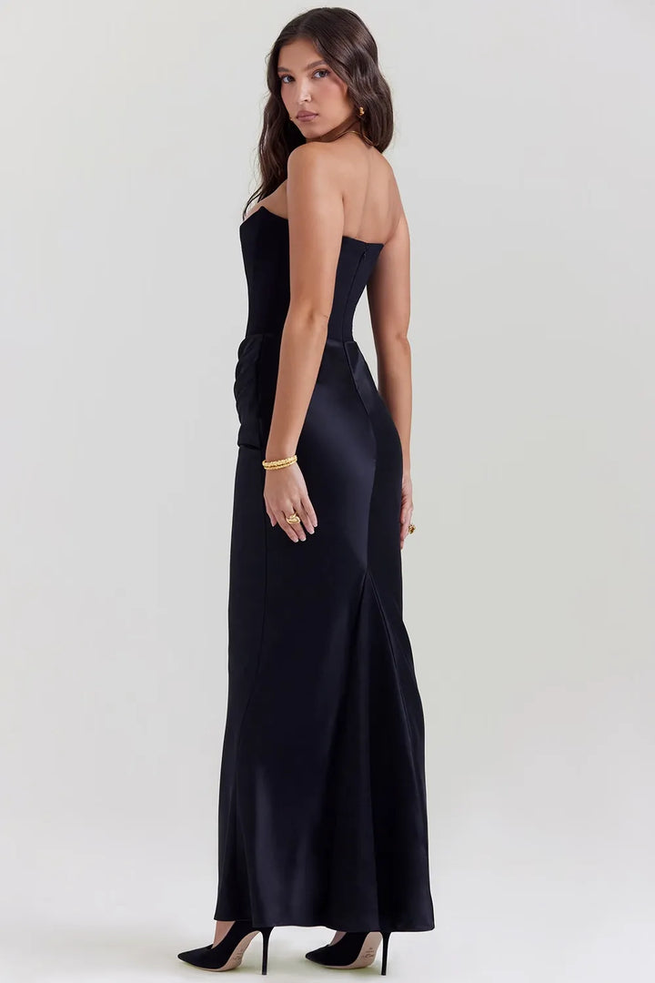 Elin® Maxi Klänning – Satin